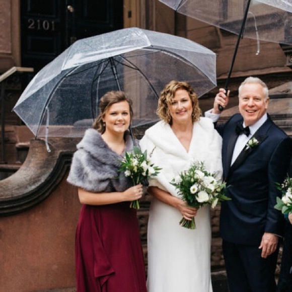 Grey faux fur wedding/bridal shrug - Picture 3 of 3
